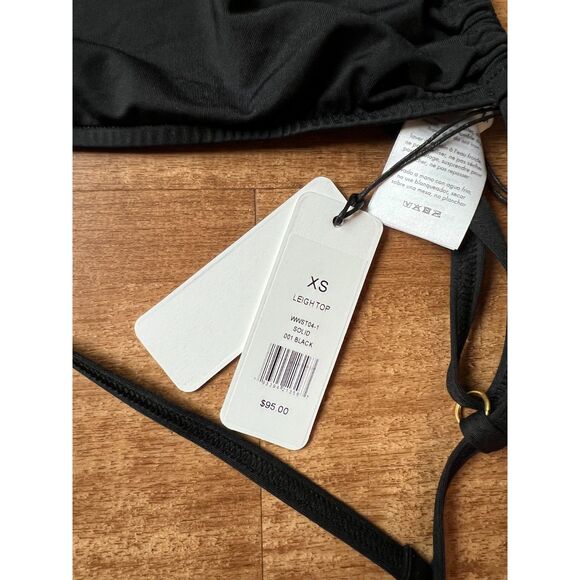 NWT We Wore What Black Leigh Bikini top size XS - Picture 5 of 5